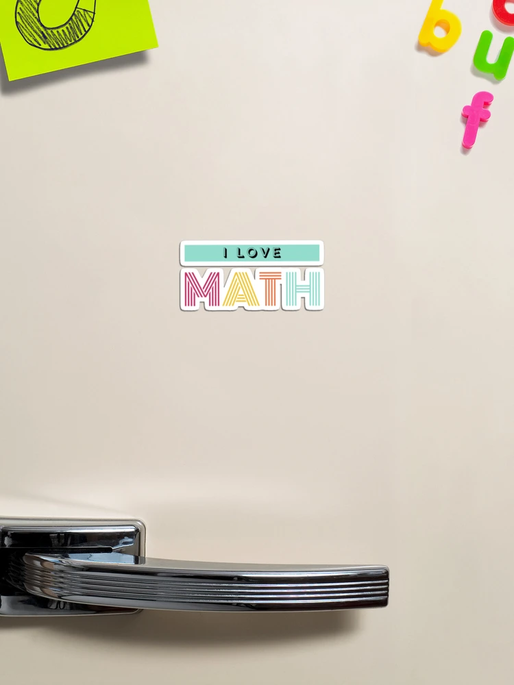Thumbnail 1 of 3, Magnet, I Love Math designed and sold by MathVerge.