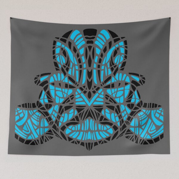 Item preview, OLMEC SHAMAN. BLUE/BLACK. designed and sold by 5hertz.