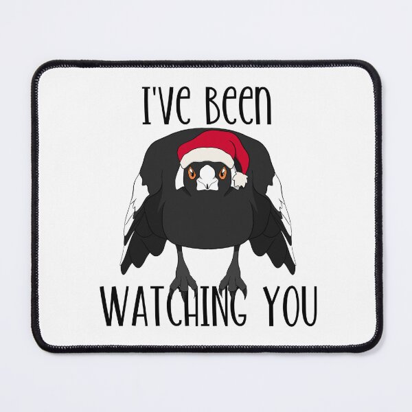 Item preview, I've been watching you magpie Christmas designed and sold by aussiemaggieluv.