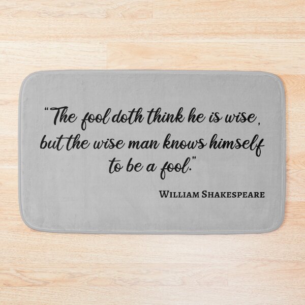 Item preview, Shakespeare Quote - Wise And Fool III designed and sold by Lemon Pepper.