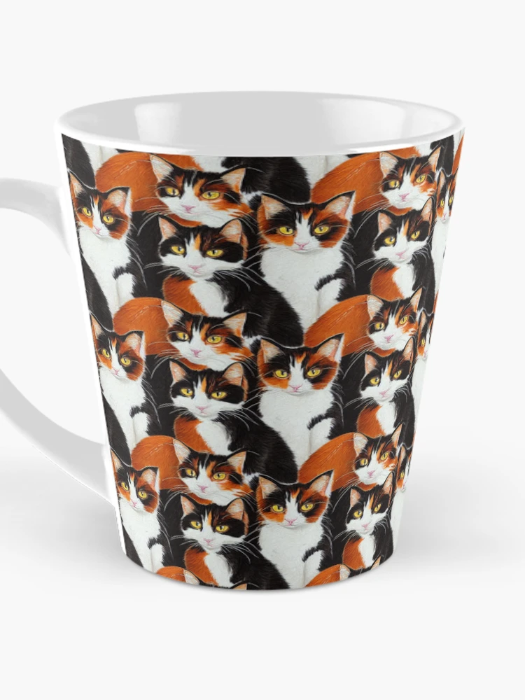Thumbnail 3 of 4, Coffee Mug, Calico Pattern designed and sold by AbstractWave.