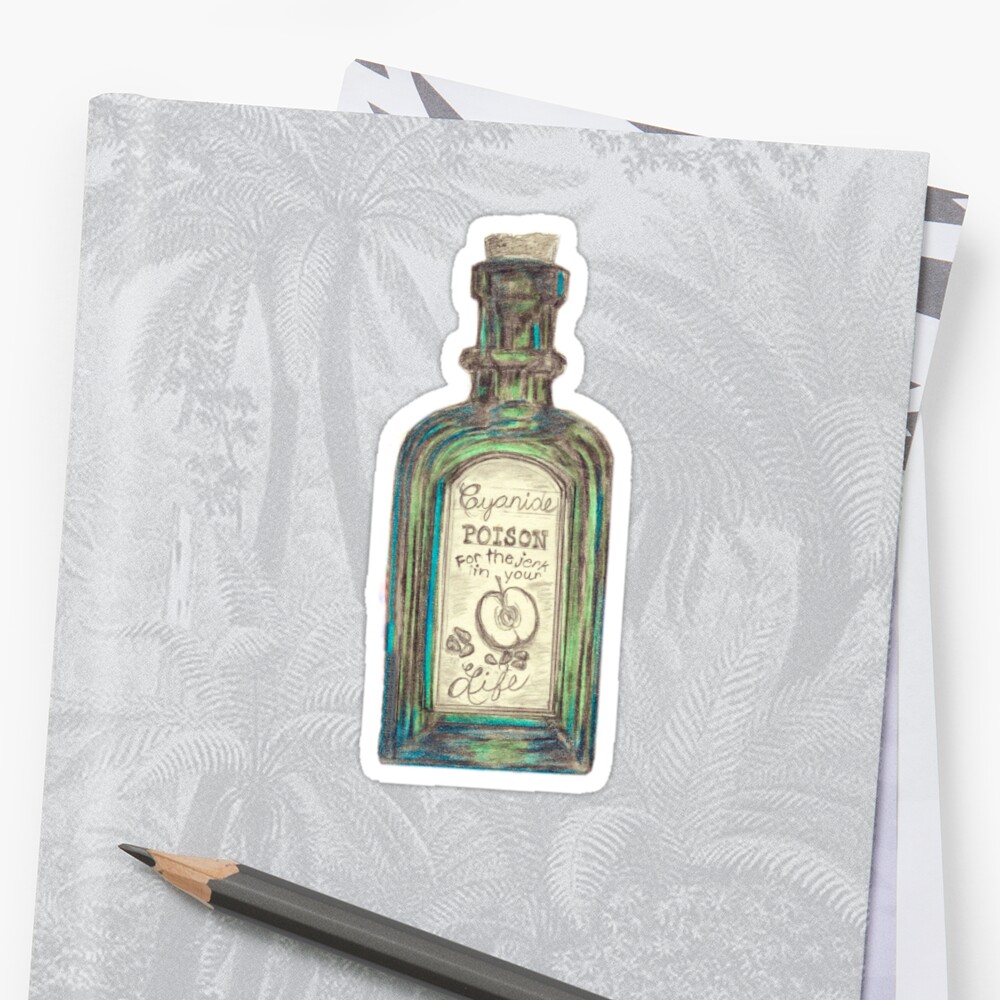 “Poison Bottle” Sticker by PixlPixi | Redbubble