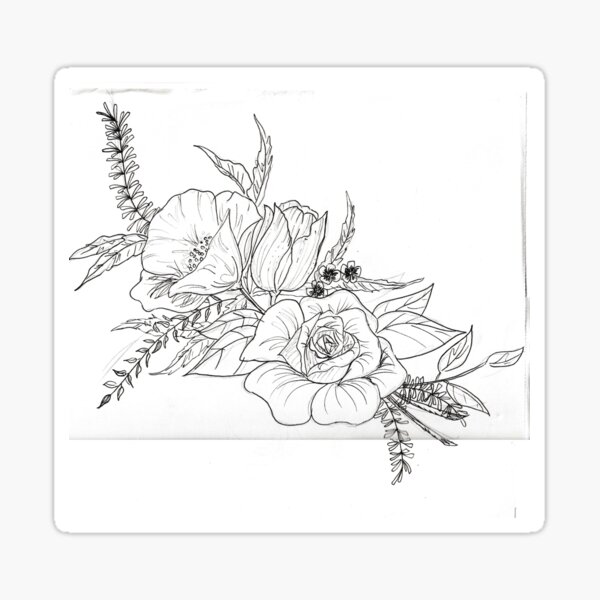 Flower Bouqet Stickers Redbubble 0441