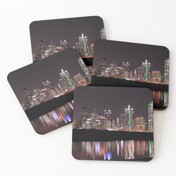 Item preview, Dallas skyline, Dallas, Texas, Dallas Nightscape, Skycrapers, Dallas Light up at night designed and sold by Nostrathomas66.