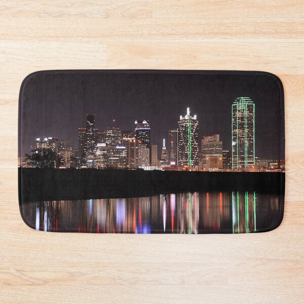 Item preview, Dallas skyline, Dallas, Texas, Dallas Nightscape, Skycrapers, Dallas Light up at night designed and sold by Nostrathomas66.