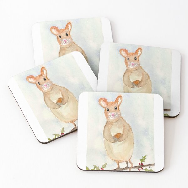 Item preview, Cute Christmas mouse designed and sold by watercolorsLiz.