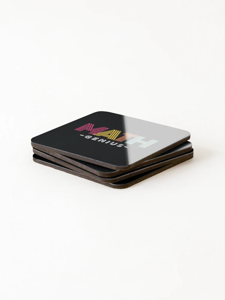 Thumbnail 4 of 5, Coasters (Set of 4), Math Genius designed and sold by MathVerge.