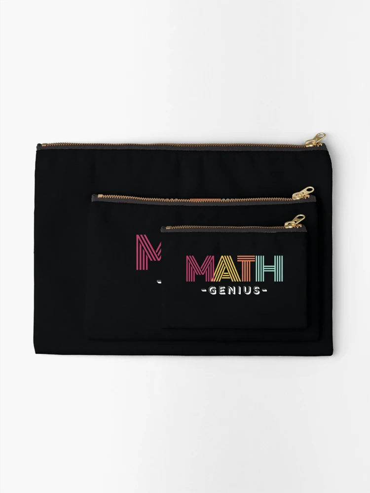 Thumbnail 2 of 4, Zipper Pouch, Math Genius designed and sold by MathVerge.