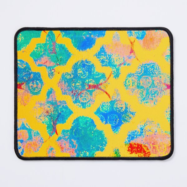 Item preview, YELLOW AND BLUE MOROCCAN PATTERN designed and sold by tootsmagsino.