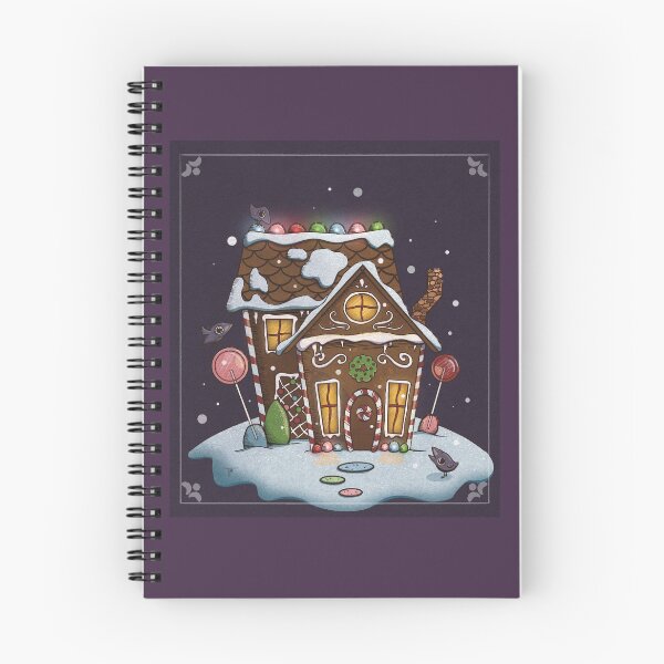 Item preview, Holiday Gingerbread House with Cute Crows designed and sold by BeeAndClover.