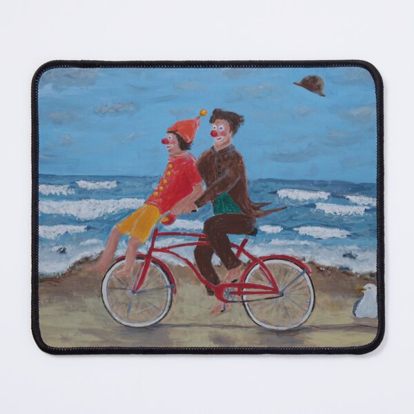Item preview, Two clowns on bicycles designed and sold by Aurelia Kilwinger.
