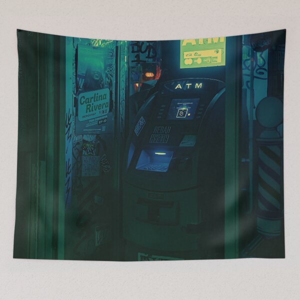 Item preview, ATM - New York City Night Street Photography designed and sold by Anthonypresley.