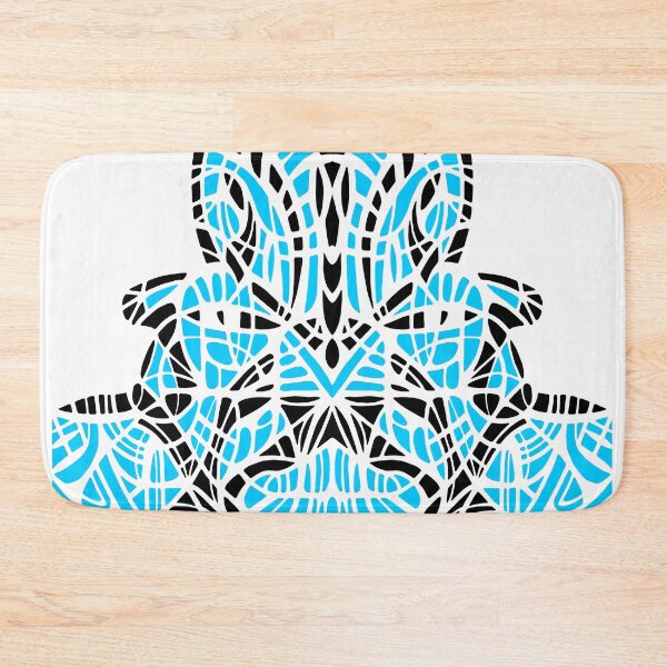 Item preview, OLMEC SHAMAN. BLUE/BLACK. WHITE BACKGROUND. designed and sold by 5hertz.