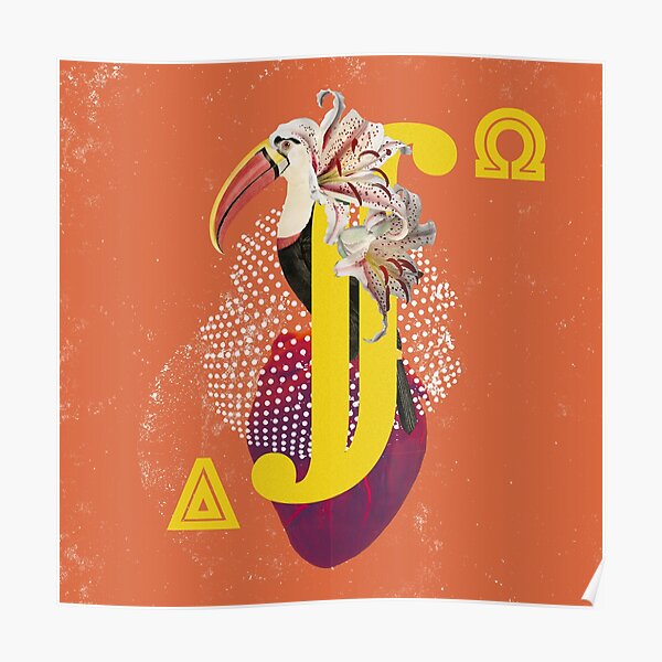 Infinity Heart Bird of Alpha over Omega Poster