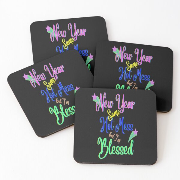 Item preview, New Year Same Hot Mess But Blessed Lettering Design, 5,Howdy New Year,New Years Celebration, New Years Eve Countdown designed and sold by Adri Barnard.