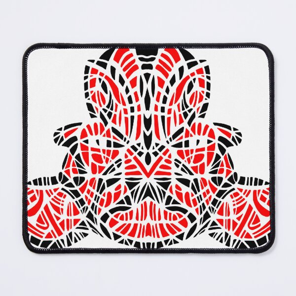 Item preview, OLMEC SHAMAN. RED/BLACK. WHITE BACKGROUND. designed and sold by 5hertz.