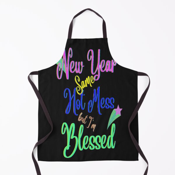 Item preview, New Year Same Hot Mess But Blessed Lettering Design, 5,Howdy New Year,New Years Celebration, New Years Eve Countdown designed and sold by Adri Barnard.
