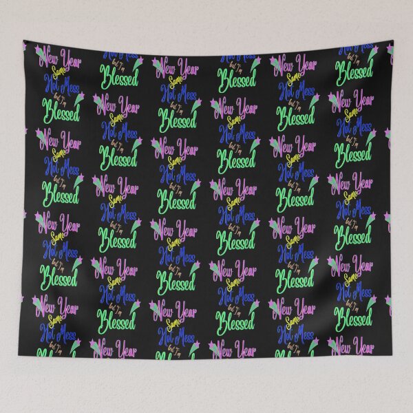 Item preview, New Year Same Hot Mess But Blessed Lettering Design, 5,Howdy New Year,New Years Celebration, New Years Eve Countdown designed and sold by Adri Barnard.
