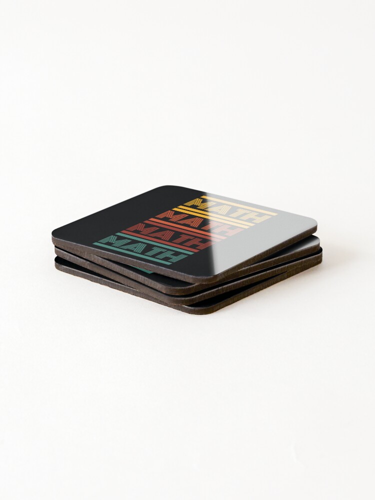 Thumbnail 4 of 5, Coasters (Set of 4), Math Typography designed and sold by MathVerge.