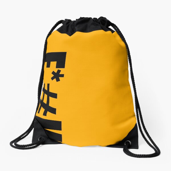 F*#K Sign Off Drawstring Bag