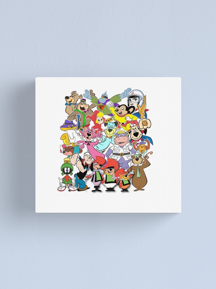 Classic Cartoon Collage Canvas Print By Americanpoison Redbubble