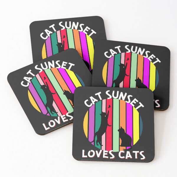 Item preview, JUST LOVING MY CAT SUNSET, CAT LOOKING AT A SUNSET, CAT SUNSET THEME, LOVING CAT SUNSET designed and sold by R B Chrystal.