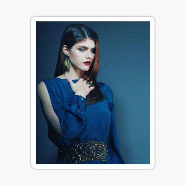 Portrait of Alexandra Daddario Sticker for Sale by Rockberry