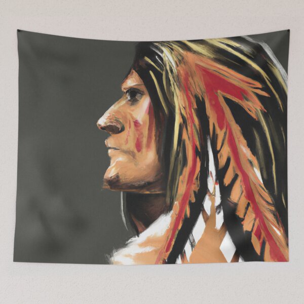 Item preview, PORTRAIT OF NATIVE INDIAN designed and sold by optimusprime39.