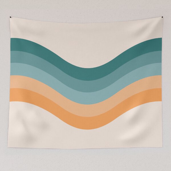 Item preview, Simple retro style waves design designed and sold by BattaAnastasia.