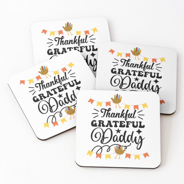Item preview, One Thankful Daddy | Happy Thanksgiving Daddy Mommy and family greetings and quotes | gifts for thanksgiving and christmas lovers designed and sold by ThanksVibe.