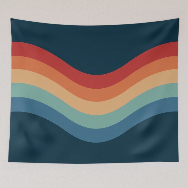 Item preview, Simple retro style waves design designed and sold by BattaAnastasia.