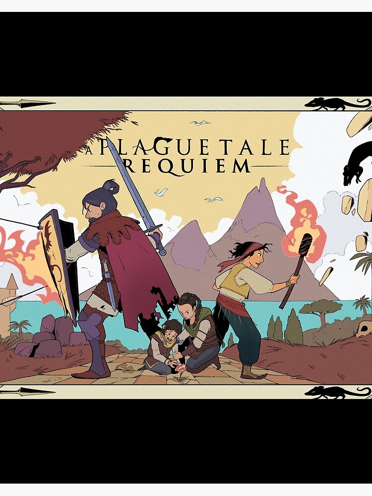 A Plague Tale Requiem Amicia and Hugo Sticker for Sale by vonadive