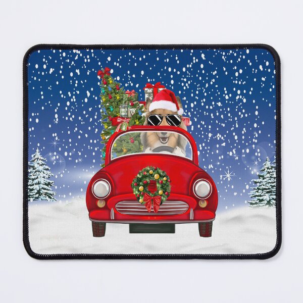 Item preview, Rough Collie Driving Christmas Car designed and sold by aashiarsh.