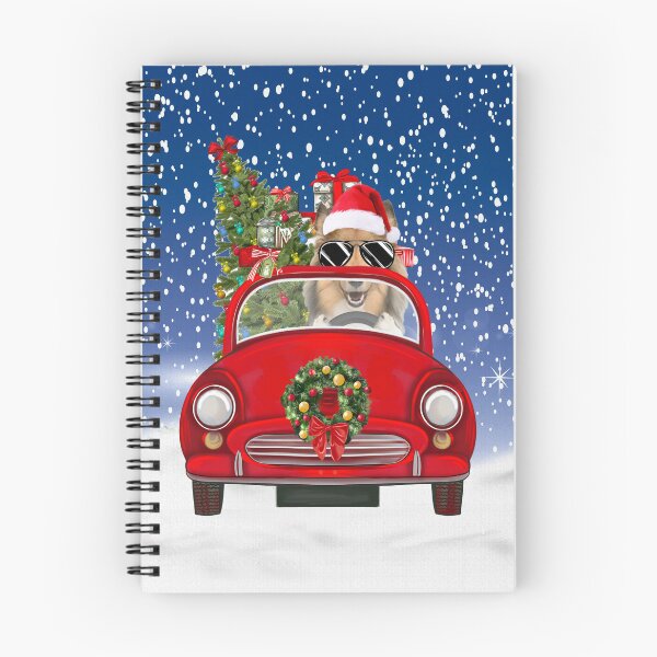 Item preview, Rough Collie Driving Christmas Car designed and sold by aashiarsh.