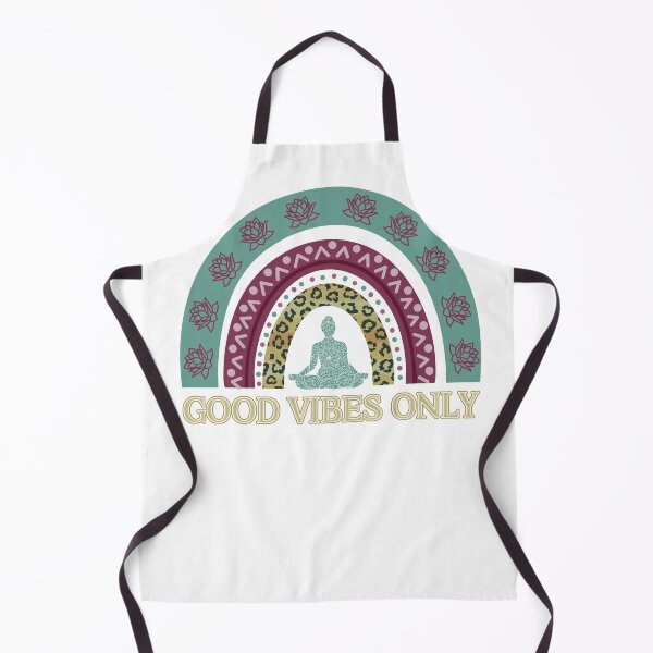 Item preview, Good Vibes Only Yoga Pose Lotus Flower Leopard Rainbow designed and sold by Cedinho.