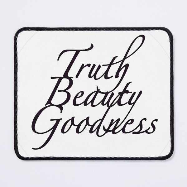 Item preview, Truth Beauty Goodness Black on White Circle designed and sold by Karen-Rocha.