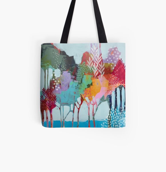 Floral Trees 2 All Over Print Tote Bag