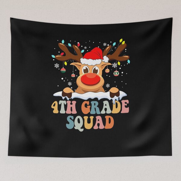 Item preview, Reindeer 4th Grade Teacher Squad Christmas Back To School designed and sold by jasperjuan77.