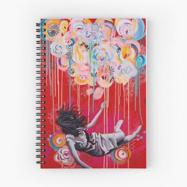 Item preview, black and white woman falling in red background designed and sold by Kelsey Nowaczynski Baker.
