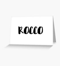 Rocco Greeting Card