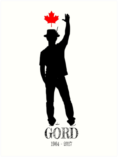 gord downie t shirt