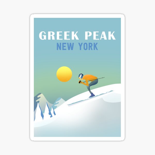 "Greek Peak New York" Sticker for Sale by Redbubble