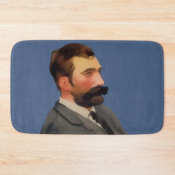Item preview, Vintage portrait of a handsome bearded man, Retro attractive bearded watercolor portrait  painting of a man designed and sold by Artsareus.