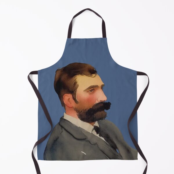 Item preview, Vintage portrait of a handsome bearded man, Retro attractive bearded watercolor portrait painting of a man designed and sold by Artsareus.