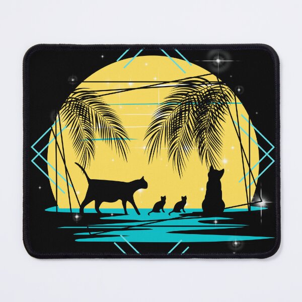 Item preview, Cats looking at Moonlight designed and sold by Coffee Lifestyle.