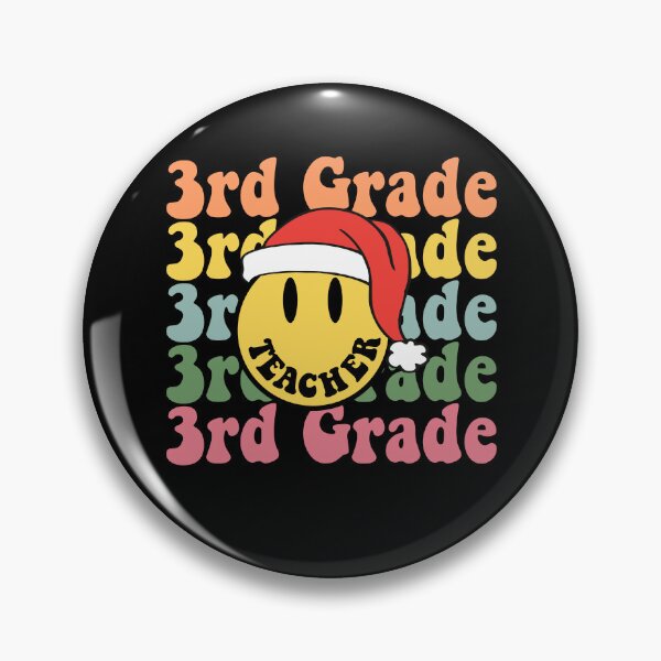 Item preview, Retro Christmas Teacher 3rd Grade Santa Hat Back To School designed and sold by jasperjuan77.