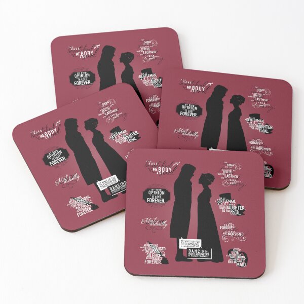 Item preview, Pride and Prejudice: Lizzie & Darcy Quotes designed and sold by firlachieldraws.
