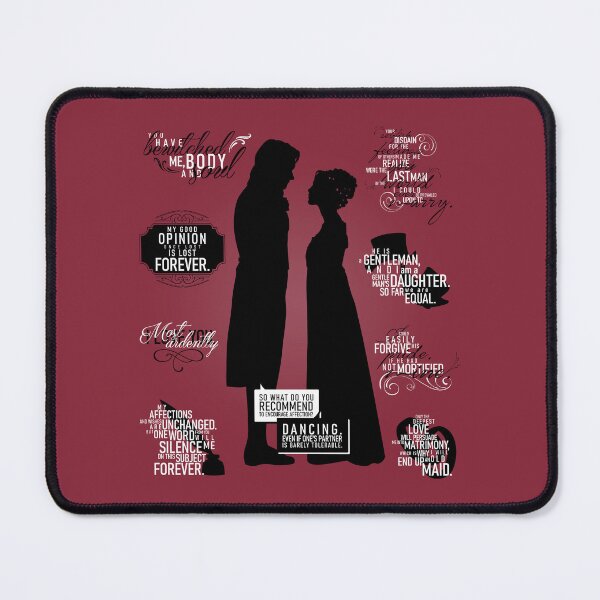 Item preview, Pride and Prejudice: Lizzie & Darcy Quotes designed and sold by firlachieldraws.