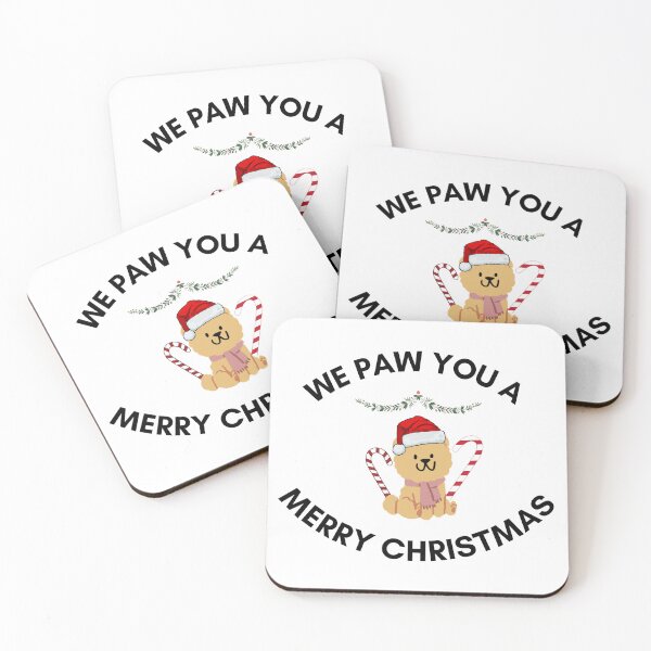 Item preview, puppy paw you a merry Christmas designed and sold by Love-of-Fashion.