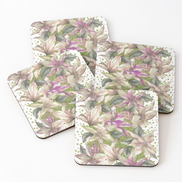 Item preview, Pink Purple Clematis designed and sold by Tina Veenstra.